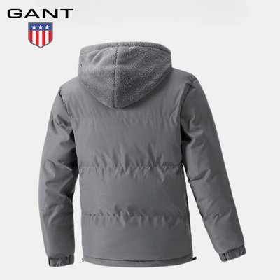 Vadderad vinterjacka med fleecehuva || REA