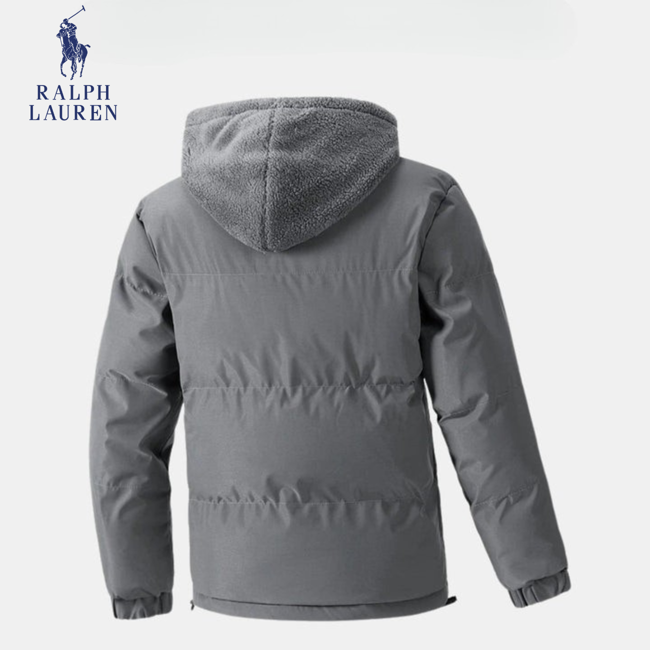 Vadderad vinterjacka med fleecehuva || REA