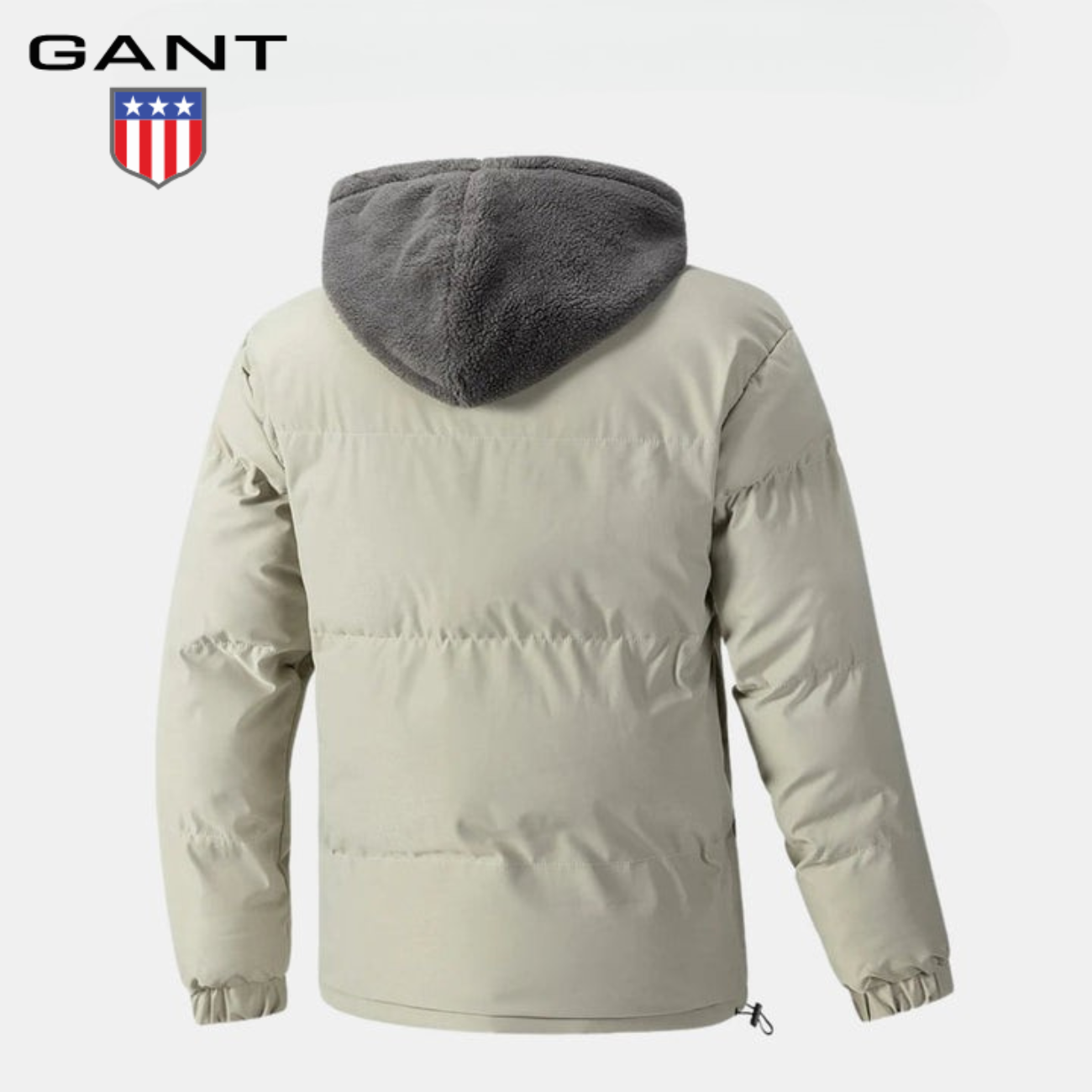 Vadderad vinterjacka med fleecehuva || REA