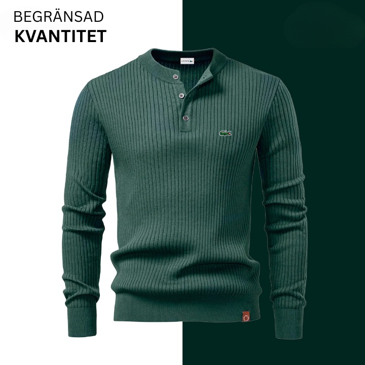 Aristokratisk Ribbstickad Tröja - UTFÖRSÄLJNINGSPRIS