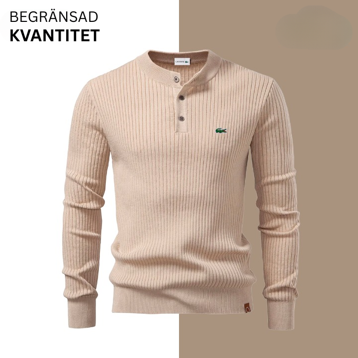 Aristokratisk Ribbstickad Tröja - UTFÖRSÄLJNINGSPRIS