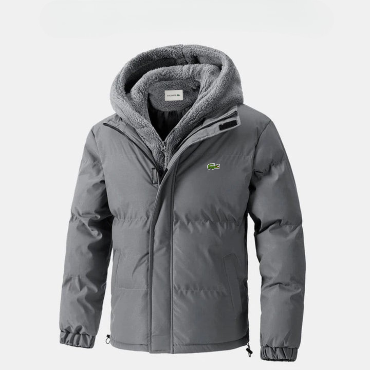 Vadderad vinterjacka med fleecehuva || REA