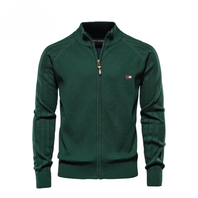 Herrtröja med textur och dragkedja || UTGÅNGSREA