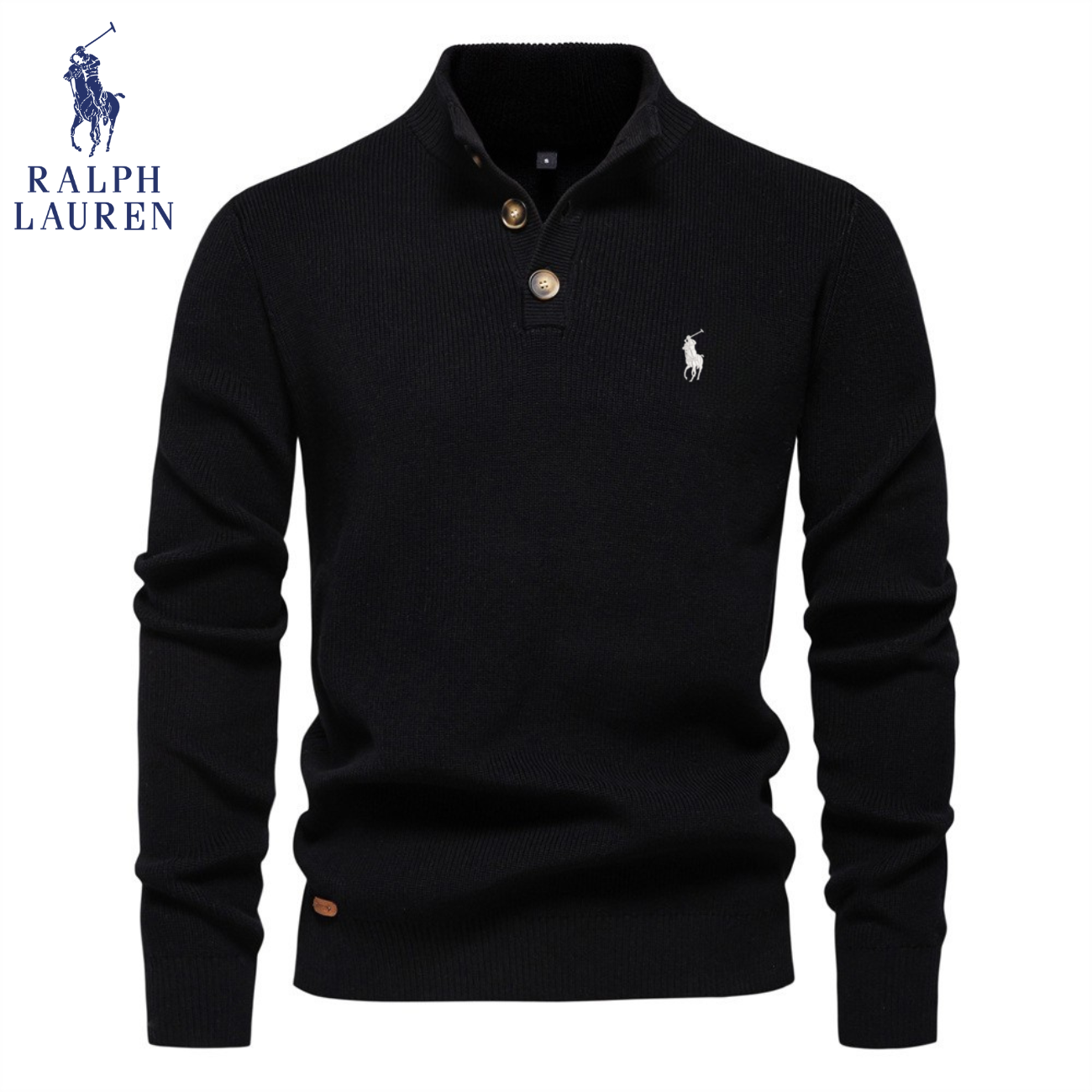 Premium Knit Henley Sweater - Rea