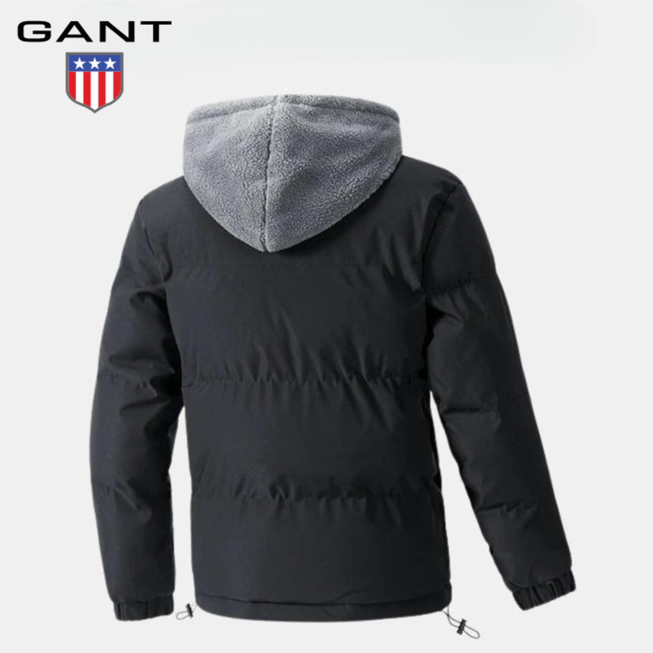 Vadderad vinterjacka med fleecehuva || REA